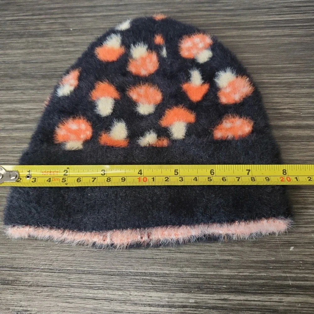 Children's Youth‎ Orange Cap Mushrooms Toadstool Winter Hat - SOFT 100% Acrylic